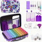 Preview: Diamond Painting Aufbewahrungsbox mit 60 Dosen Schmetterling